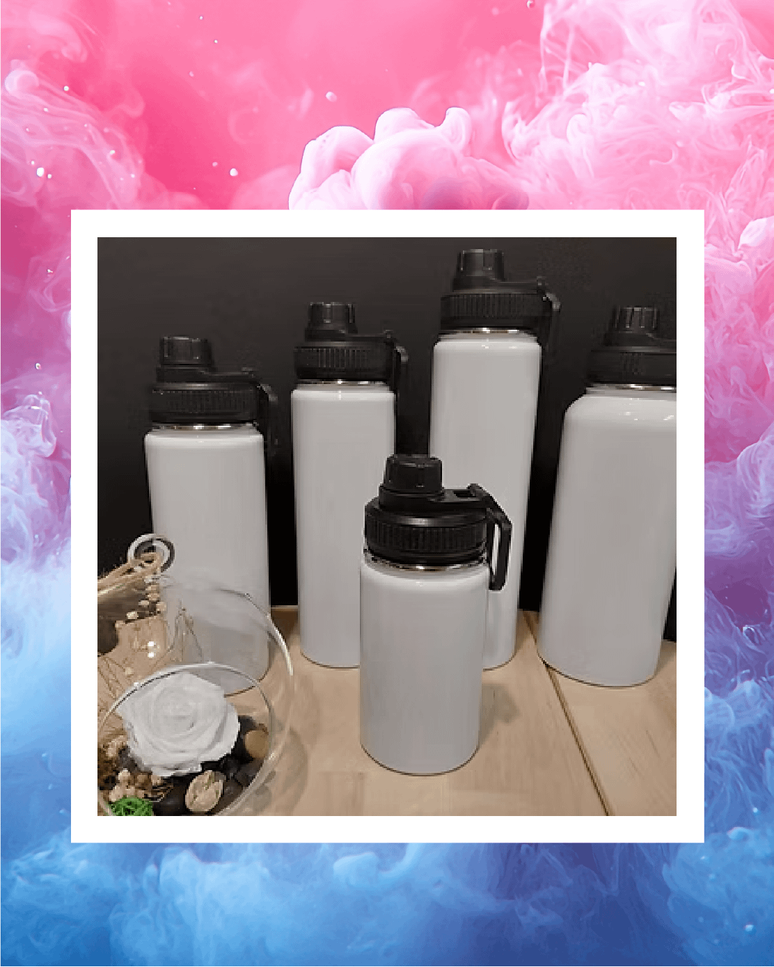 Bouteilles de sport variées