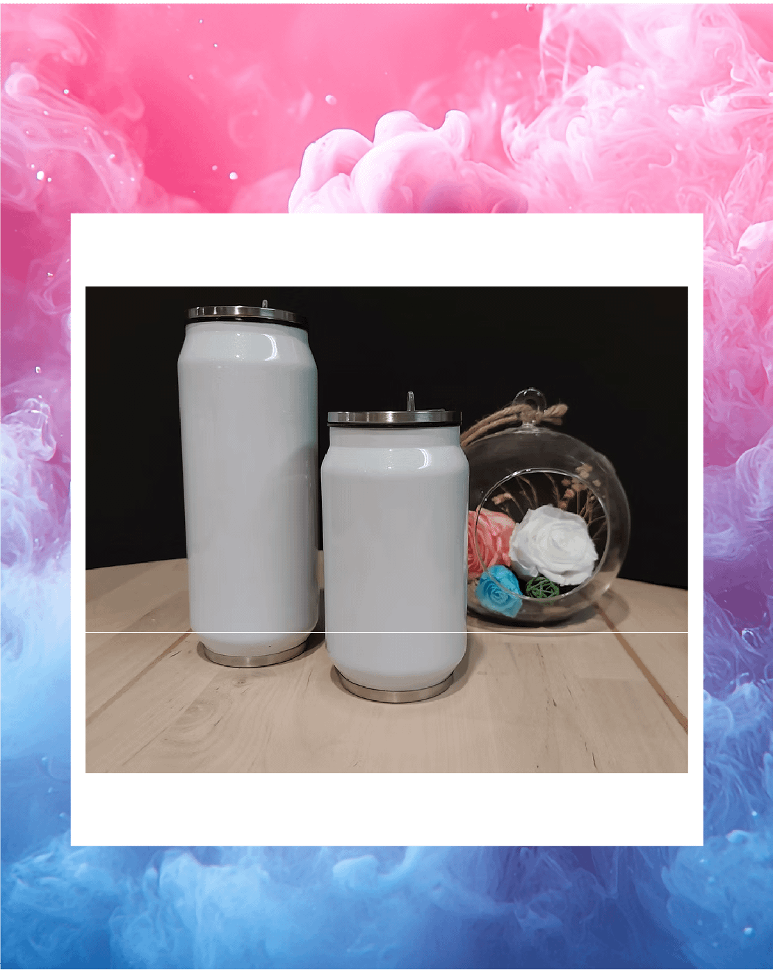 Can cola brillant 12 oz ou 17 oz (glitter)
