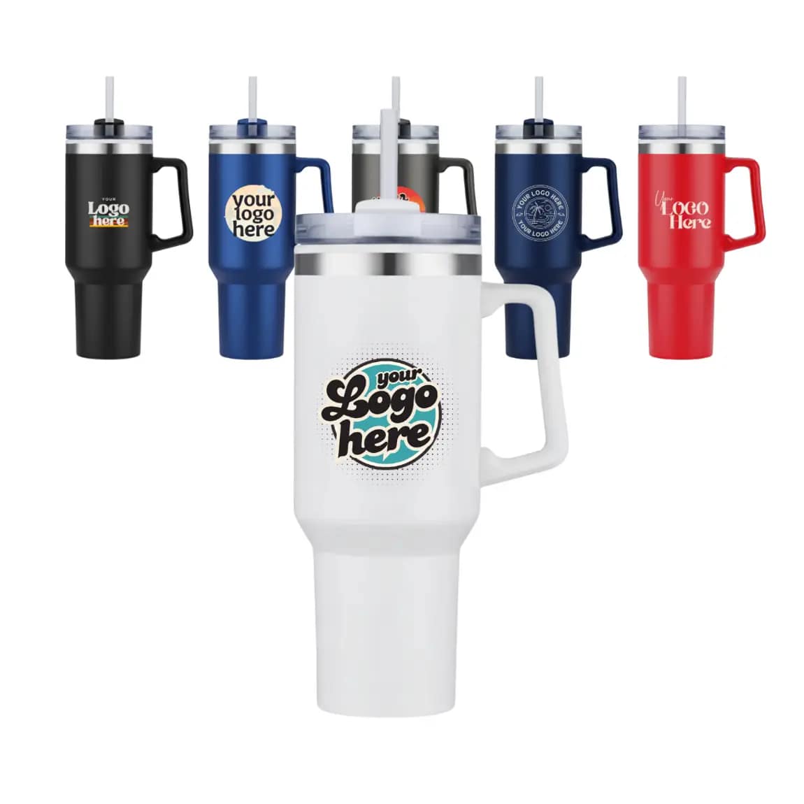 Tasse de voyage personnalisée en acier/PP de 40 oz Tasse de voyage personnalisée en acier/PP de 40 oz
