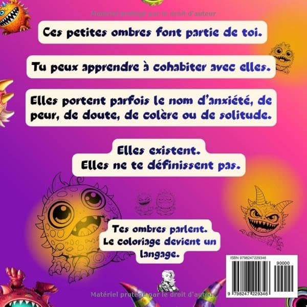 Apprivoiser mes ombres et apprendre à cohabiter.: Un espace à colorier, collaboratif, pour explorer ce qui vit en toi.