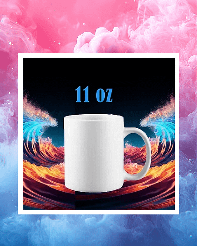 Tasse en céramique blanche – 11 oz
