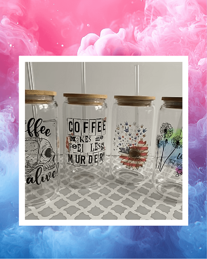 Tumbler en verre clair ou givré 16 oz