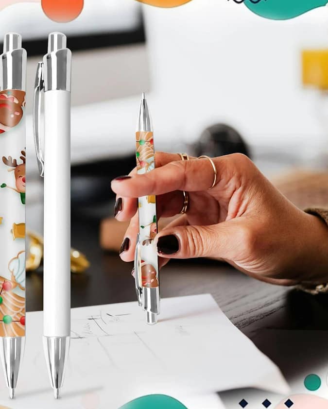 Stylo pour sublimation – Modèle premium à clip chromé