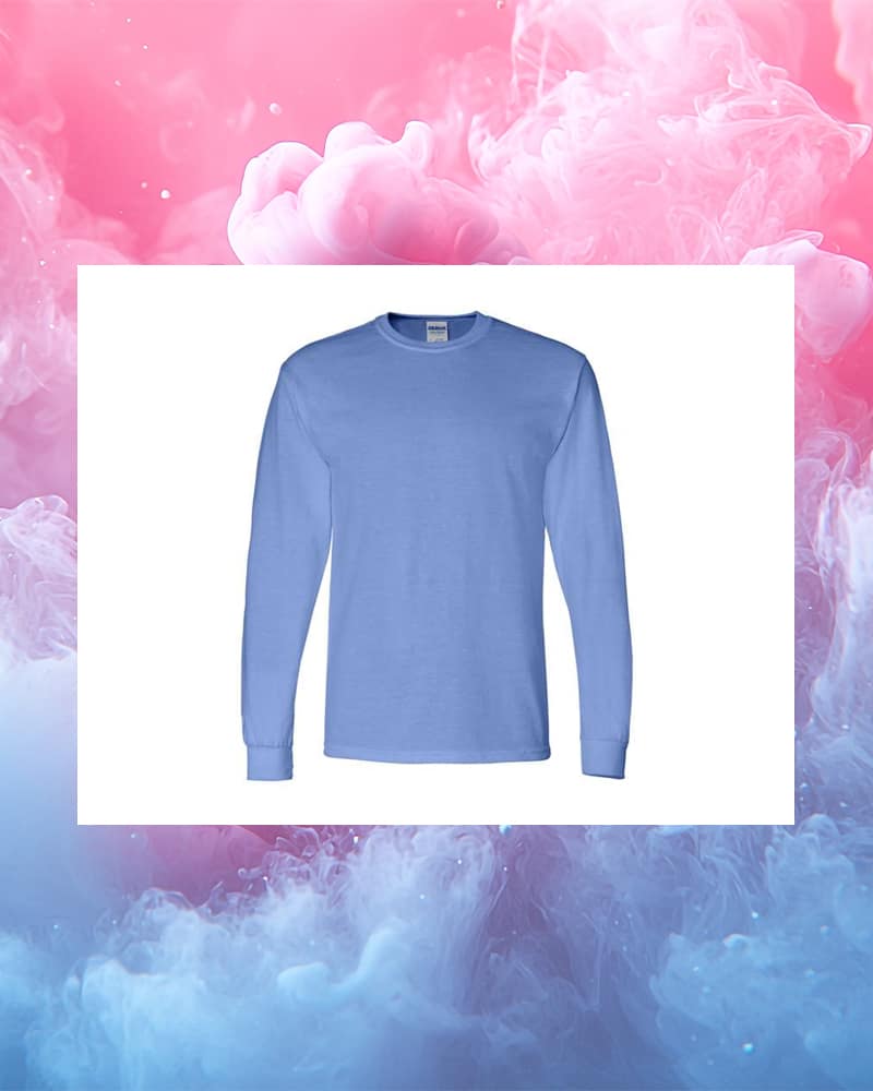 T-shirtlong8400_bleucaroline