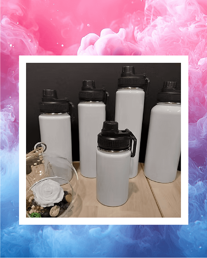 Bouteilles de sport variées